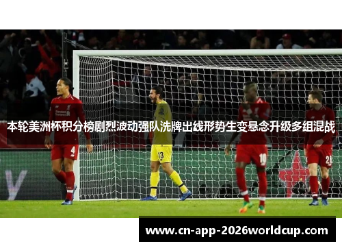 本轮美洲杯积分榜剧烈波动强队洗牌出线形势生变悬念升级多组混战 本轮美洲杯积分榜剧烈波动强队洗牌出线形势生变悬念升级多组混战